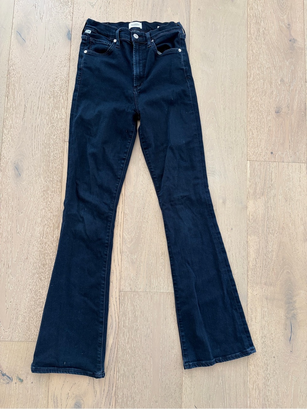 Citizens Of Humanity Lilah High-Rise Flare Jeans Dark Blue sz 25